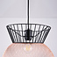 Suspension moderne Netti en noir et cuivre