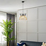 Moderne hanglamp zwart met goud - Netti