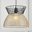 Moderne hanglamp zwart met goud - Netti