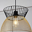 Moderne hanglamp zwart met goud - Netti