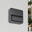 Applique murale extérieure carrée Nico - anthracite avec LED intégrée