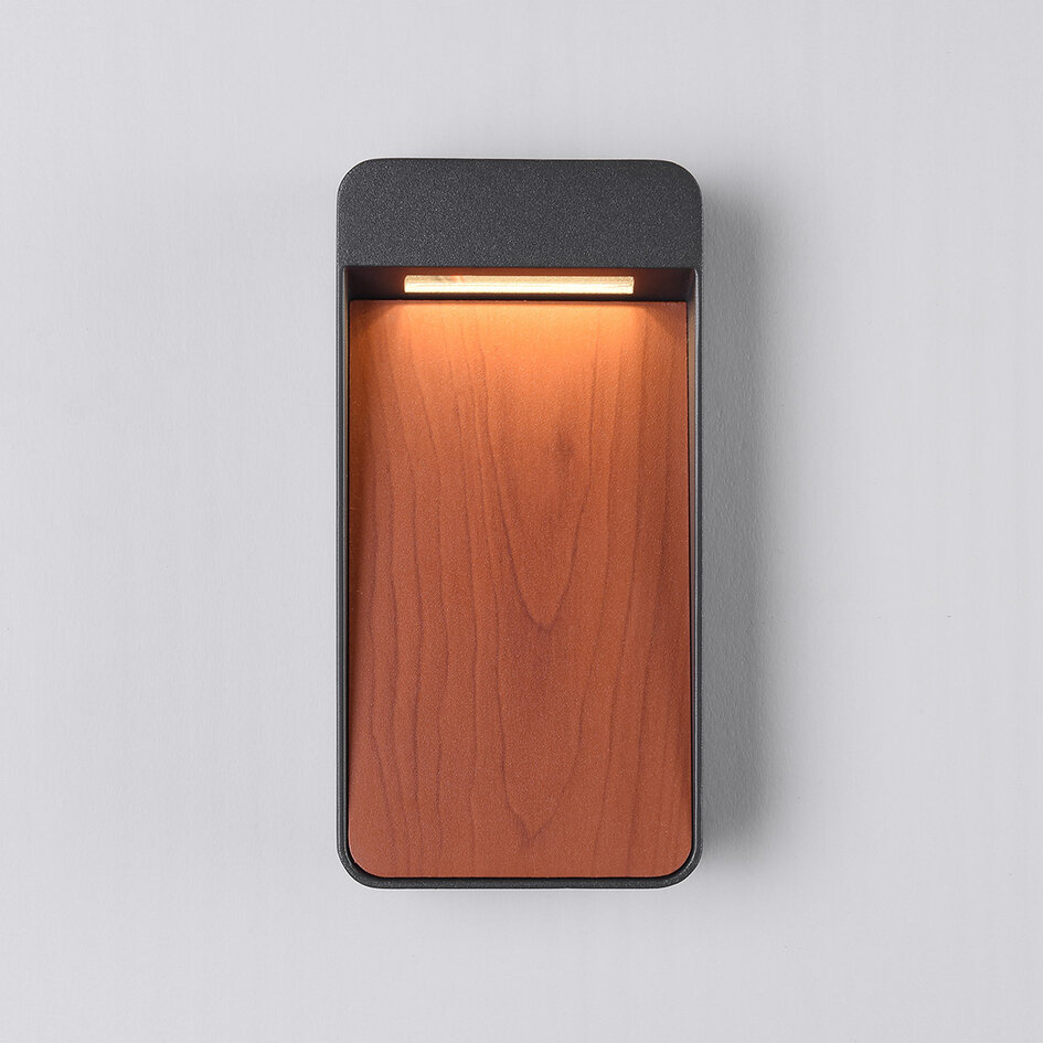 Applique d'extérieur Fico - bois, anthracite