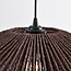 Suspension Osaka en corde tressée à la main - brun chocolat