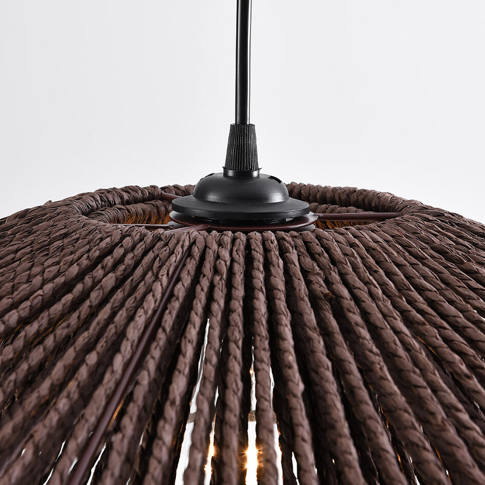 Lampe suspendue en corde brune - Osaka