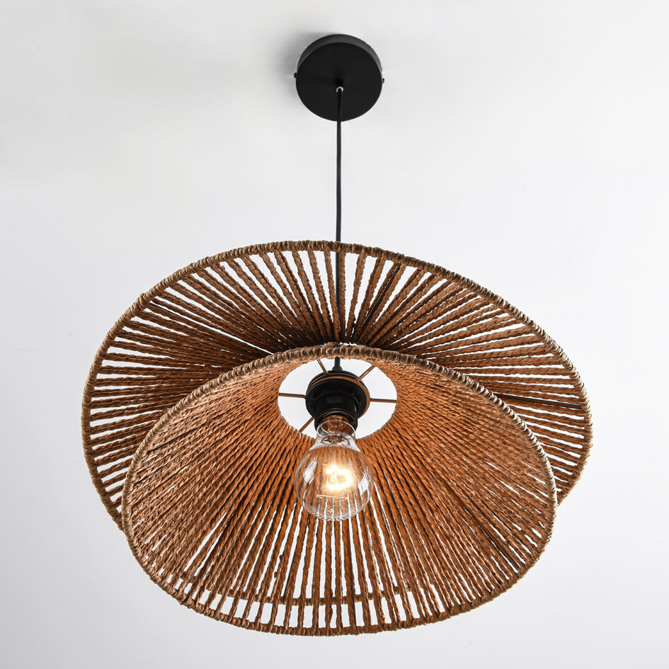 Hanglamp van handgevlochten touw - Osaka