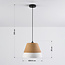 Suspension Hikari avec abat-jour en coton - brun neutre