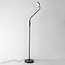 Vloerlamp Lumina zwart met geïntegreerde LEDs en aanpasbare kleurtemperatuur