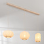 Suspension 3 lumières Serica - tissu beige