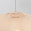 3-lichts japandi hanglamp met beige stoffen lampionnen - Fabrica