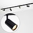 Kit rail monophasé de 1,5 mètre et spots Jill, noir