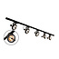 Modern 1-fase railsysteem van 1,5 meter met Skaly spots - plafondlamp