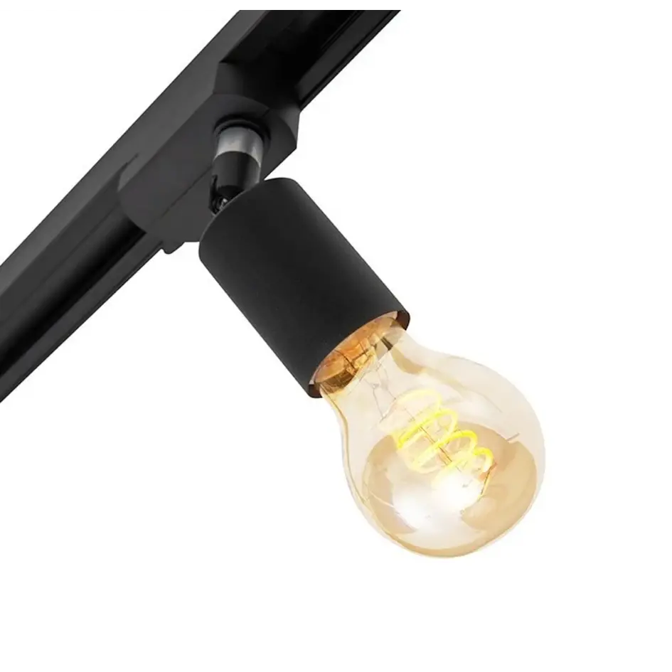 Modern 1-fase railsysteem van 3 meter met Jax spots - plafondspot