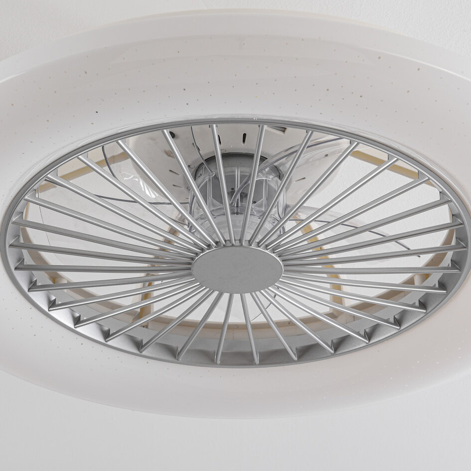 Ventilateur de plafond connecté Mira avec application Tuya Smart et RGB - blanc chaud