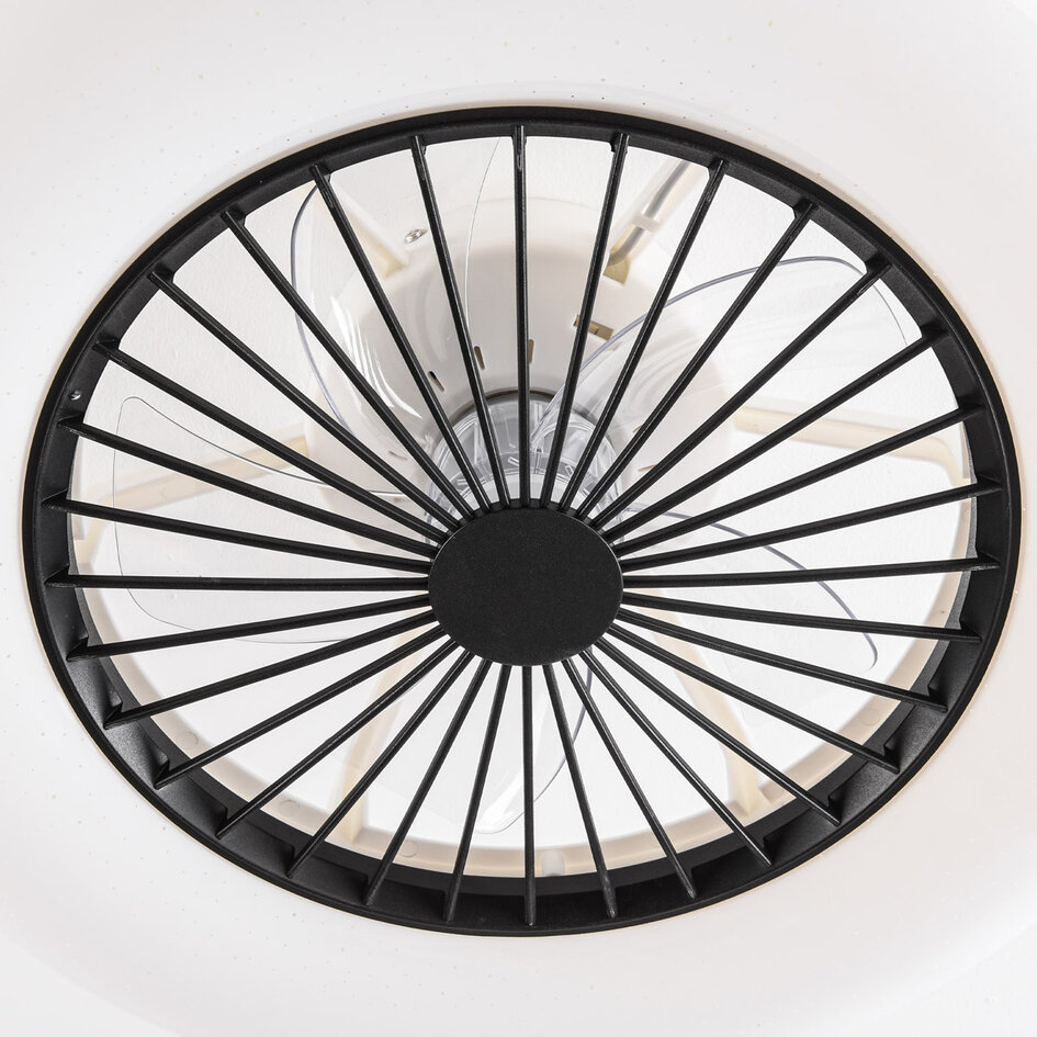 Slimme plafondventilator warm wit met Wifi en RGB functie - Mira