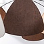 Moderne zwarte hanglamp Floare, drie kleuren linnen