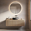 Miroir de salle de bain avec éclairage Reflecta Ø80 cm - Eclairage dimmable avec capteur tactile, couleurs réglables et miroir chauffant