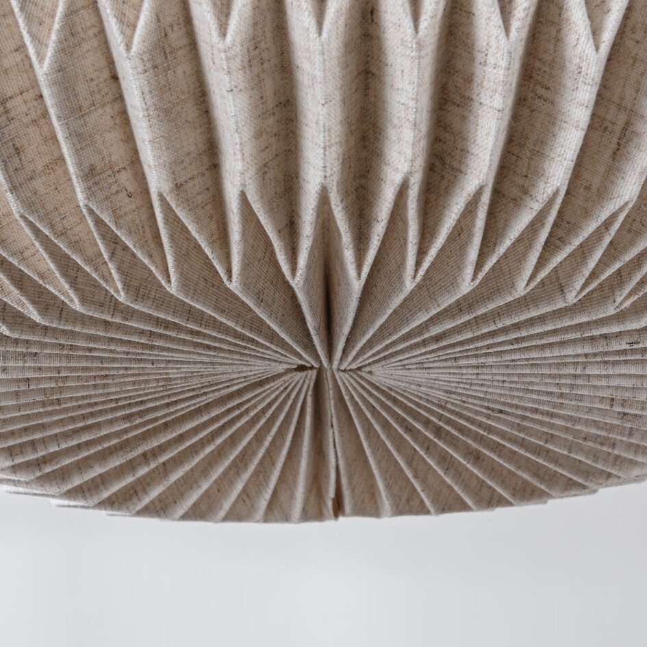 Lampe suspendue minimaliste lin, beige - Linte