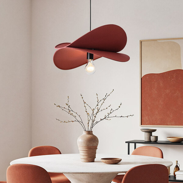 Lampe suspendue moderne rouge, 1 lumière - Linha