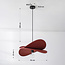 Suspension moderne rouge, 1 lumière - Linha