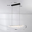 Lampe suspendue design à 3 niveaux de gradation Flectra avec motif marbre - noir