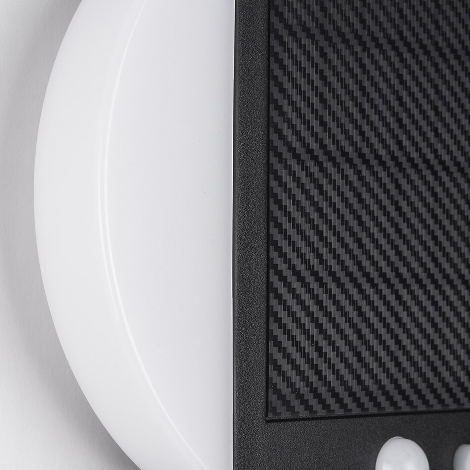 Moderne solar buitenwandlamp met sensor  zwart - Blitz