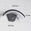 Design buitenwandlamp Vic met sensor - zwart met geïntegreerde LED