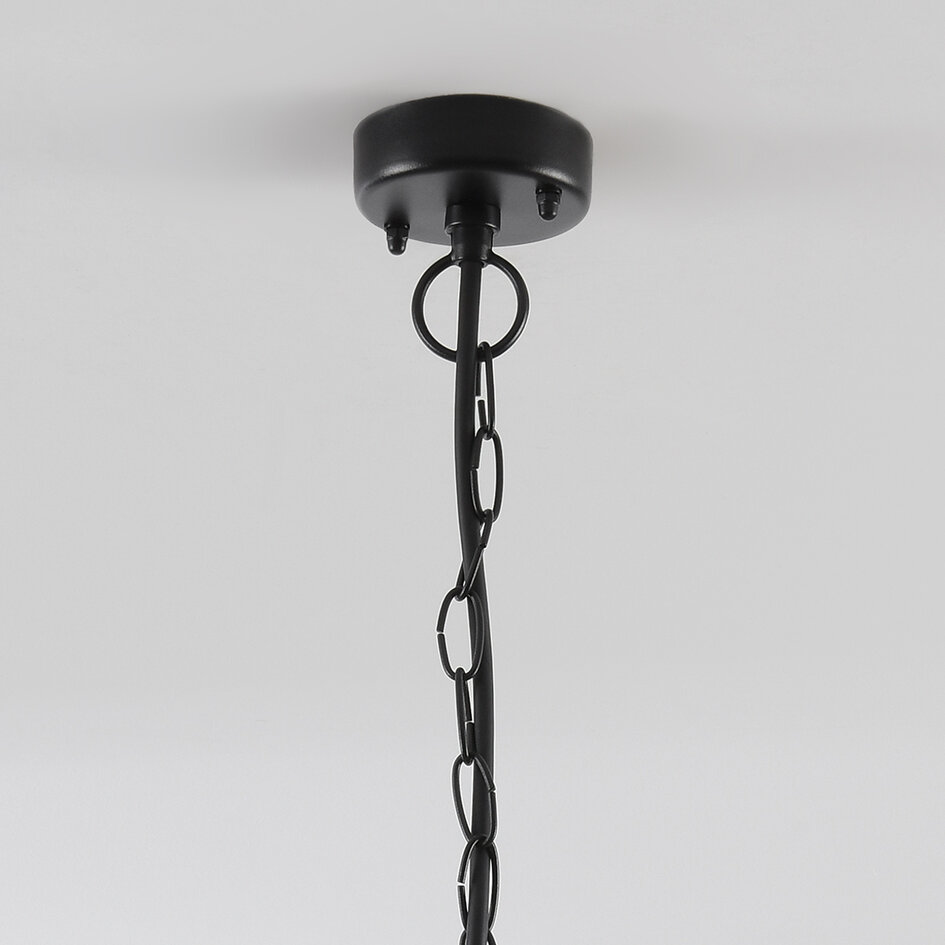Industriële hanglamp buiten Jayce - zwart