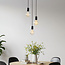 3-lichts snoerpendel Illumine - zwart (excl. E27 lampen)