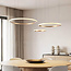Lampe suspendue design Seluna avec trois anneaux à 3 niveaux de gradation
