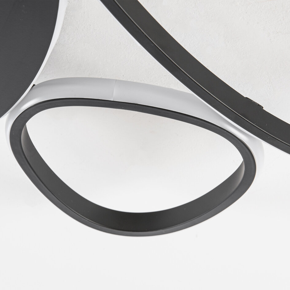 Plafonnier design Mirana 3-step dimmable - noir