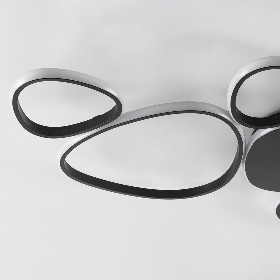 Design plafondlamp Zinara 3-staps dimbaar - zwart