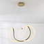 Lampe suspendue design Lunara avec LED intégrées à 3 niveaux de gradation - or