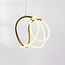 Lampe suspendue design Lunara avec LED intégrées à 3 niveaux de gradation - or