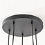 Suspension 5 lumières sur câble Illumine - noir (ampoules E27 non incluses)