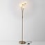 Moderne staande lamp Claire 5-lichts in goud met melkwit glas