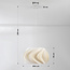 Lampe suspendue minimaliste au design ondulé - Skrive