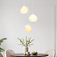 Suspension Dayin 3 lumières imprimée en 3D - design ondulé