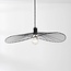 Lampe suspendue Linae en métal noir