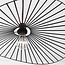 Lampe suspendue Linae en métal noir