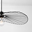 Lampe suspendue Linae en métal noir