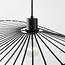 Lampe suspendue Linae en métal noir