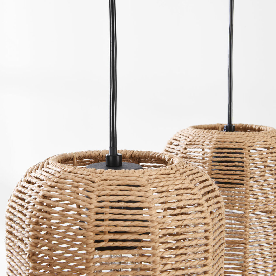 Japandi hanglamp Terre 3-lichts