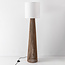 Lampadaire Papira avec abat-jour en tissu