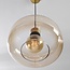 Hanglamp Shade - goud en amber glas