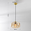 Eigentijdse hanglamp Shade met moderne twist - amber glas