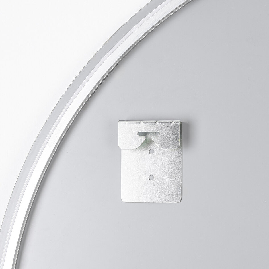 Miroir de salle de bain avec éclairage Reflecta Ø60 cm - Eclairage dimmable avec capteur tactile, couleurs réglables et miroir chauffant