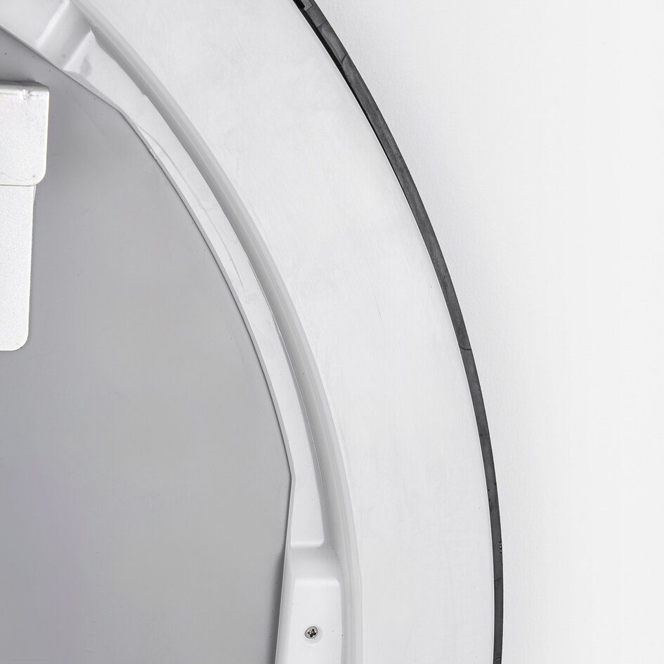 Miroir de salle de bain avec éclairage Radi Ø60 cm - LEDs dimmables avec capteur tactile, couleurs réglables et miroir chauffant