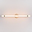 Lampe de miroir de salle de bain dorée avec LED intégrées - Optix