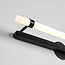 Miroir de salle de bain noir avec LED intégrées - Optix