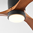 Plafondventilator Rani met eikenhouten bladen incl. LED